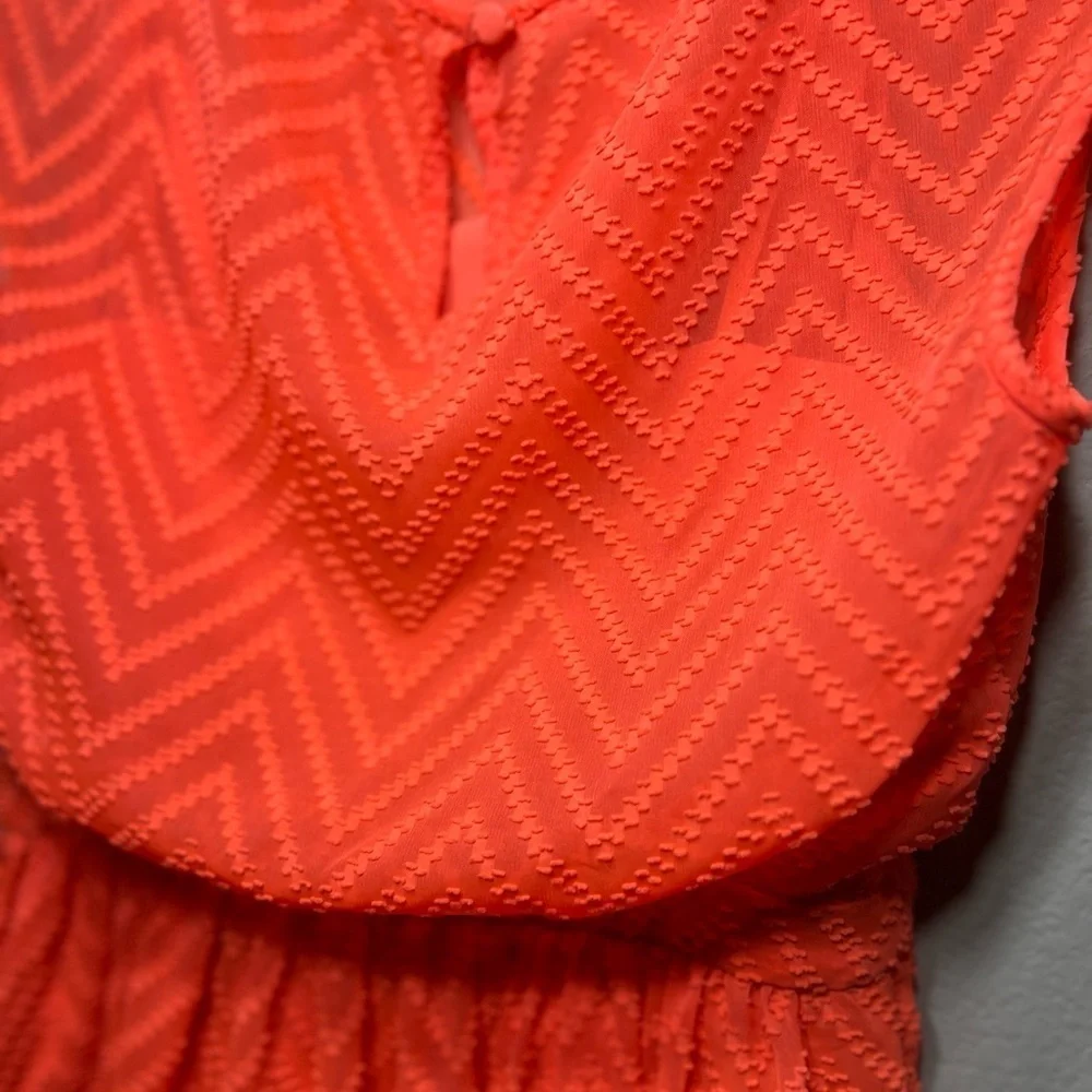 J.Crew Neon Orange Sleeveless Dress